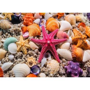 Imagem de Quebra-cabeça HUADADA 1000 peças de conchas de praia para adultos