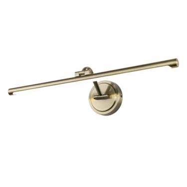 Imagem de Luzes de imagem com fio rígido, iluminação de arte de parede de LED regulável de 69 cm, luz de pôster de galeria moderna, braço oscilante, moldura de quadro para exibição de obras de arte, 14W, 2700K