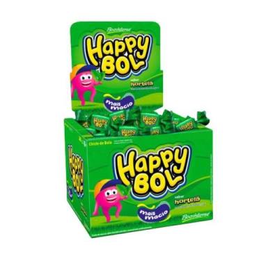 Imagem de Chiclete Happy Bol Hortela 140g Florestal