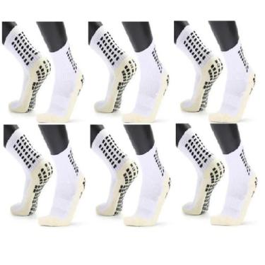 Imagem de 06 Meia Futebol Trusox  Socyet Chuteira Antiderrapante - RTSA