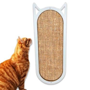 Imagem de Arranhador Para Gato Parede Brinquedo Vertical Sisal Branco - JKVERAS