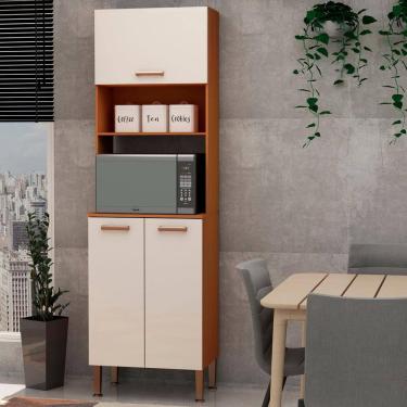 Imagem de Torre Quente Kit forno Freijó White Laca Brilho