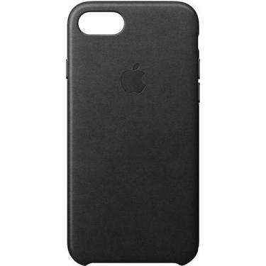 Imagem de Capa Case Capinha Silicone Aveludado Iphone 7 Preto