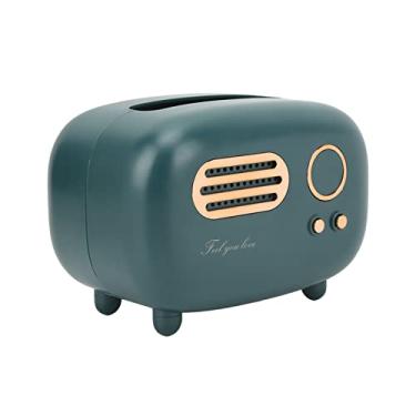 Imagem de Acouto Suporte de Caixa de Tecido Em Formato de Rádio Verde retrô Nórdico - Decoração Exclusiva para Sala de Estar, Quarto e Cozinha