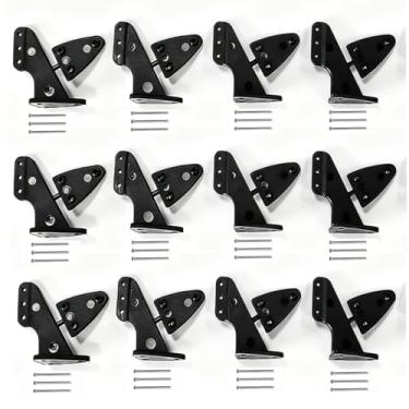 Imagem de 12 conjuntos de buzinas de controle de nylon L20 × L 14 × A29 mm 3 posições de furos para avião RC KT modelo avião DIY peças acessórios com parafuso M2x16mm