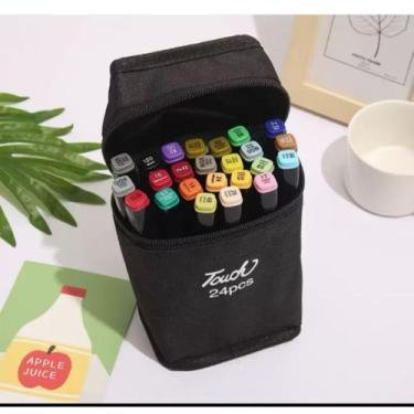 Imagem de Ultra Canetinhas Profissional Ponta Dupla Estojo 24 1linha - SWEET HOM