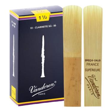 Imagem de 2 Palheta Clarinete Vandoren Tradicional 1 1,5 2 2,5 3 3,5 1