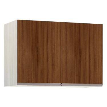 Imagem de Maleiro Ponte Solteiro 2 Portas 97 Cm Crema C/ Dourado