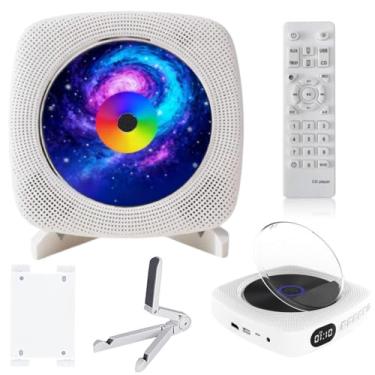 Imagem de Leitor de DVD para TV, Leitor de CD Portátil com Bluetooth, CD DVD Player Multifuncional, Alto-Falantes Duplos Integrados, cabos HDMI e AV