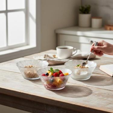 Imagem de Jogo de 6 Potes de Vidro Tigela Bowl para Sobremesa 250ml - Lehaví