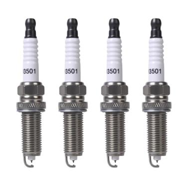 Imagem de 93501 Velas de ignição Iridium Platinum compatíveis com Acura ILX Honda Accord Civic Mazda CX-5 Scion XD Outback Toyota Corolla Prius Pontiac Vibe L4 1.3L-2.4L Substitui LKAR7BIX-11S Conjunto de 4