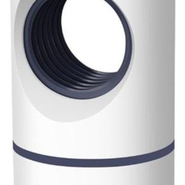 Imagem de Armadilha Eletrônica UV Anti Mosquito, LED 5W, Material ABS, Branco, Carregamento USB, Área de Cobertura 20-50m², 12x12x21,5cm