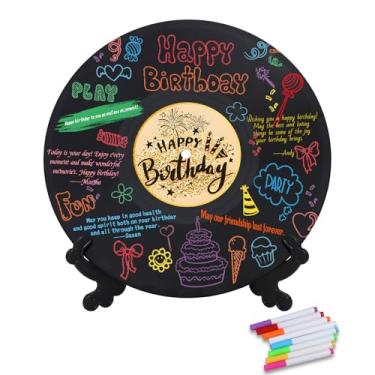 Imagem de DEMIUKO Decoração de aniversário de disco de vinil, pôster alternativo para lembrancinhas de festa de livro de convidados, presentes de festa para meninas ou meninos