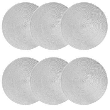 Imagem de Conjunto 6 Peças Jogo Americano Redondo 38Cm Sousplat