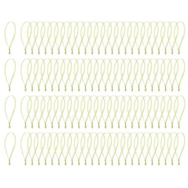 Imagem de Shapenty Enfeites de Natal feitos à mão, ganchos de fita, amarrados à mão, para decoração de festa de árvore de Natal, lembrancinhas de casamento, enfeites de resina de madeira, etiquetas, 100 peças