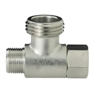 Imagem de Adaptador de tubo de 3/20.3 cm x 1/5.1 cm x 3/20.3 cm T – Divisor de 3 vias para máquinas de gelo de geladeira, máquinas de lavar louça, tanques de vaso sanitário, torneiras, lavadoras e linhas de