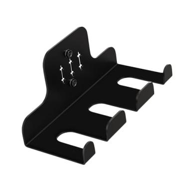 Imagem de kowaku Suporte de parede para barra de musculação, acessório para academia em casa, suporte de metal para barra de musculação em garagem, 3 Vagas