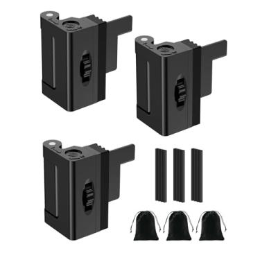 Imagem de Anobeyi Trava de reforço de porta portátil para viagens e casa, sem parafusos, instalação instantânea, trava de segurança para porta da frente, hotel, apartamento - trava extra interna suporta 362 kg