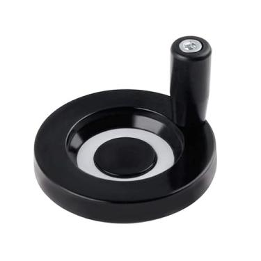 Imagem de SBRRAIL Fresadora de torno de roda manual Alça giratória de mão Diâmetro externo 80 mm Diâmetro interno 10 mm para SFU1605