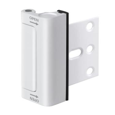 Imagem de Fechadura de porta de segurança doméstica, 1 pacote com trava de reforço de porta à prova de crianças com batente de 7 cm suporta 362 kg para porta giratória superior frontal para dentro, atualize a