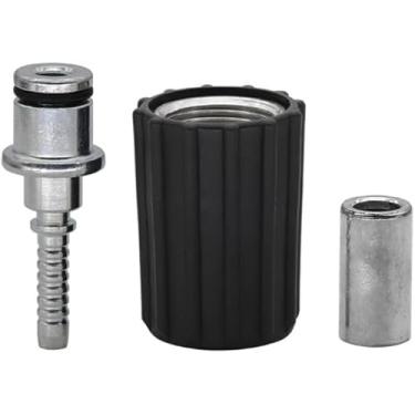 Imagem de Acessórios de inserção de mangueira de lavadora de alta pressão Lavadora de carro Mangueira de limpeza de água Encaixe de tubulação de fixação rápida TwistConnector Lavadora de pressão Peças e