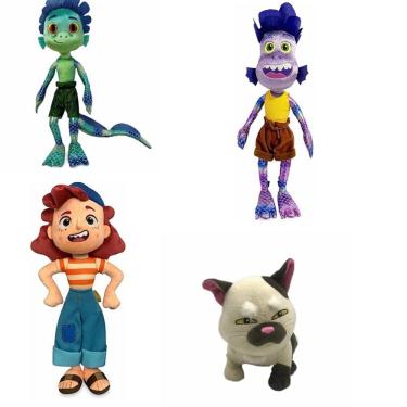 Imagem de Conjunto de bonecas de pelúcia Luca Julia Alberto Cat 45 cm 4 peças