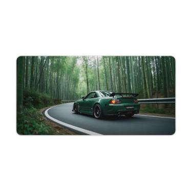 Imagem de HouLaiZhe Green JDM S2000 Jungle Speed Gaming Mouse Pads JDM Car Desk Pads Grandes Mousepads para Teclado Desktop Tapete de Computador 30 x 60 cm