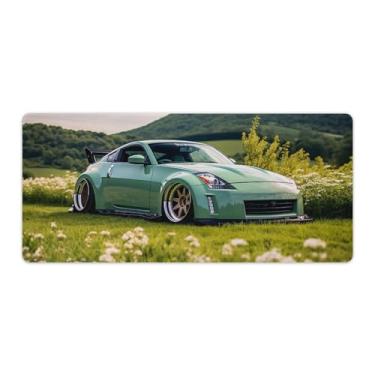 Imagem de Grass Modified Classic 350z JDM Tapete de mesa de carro tapete de mouse pad antiderrapante grande material de escritório tapete de mesa de borracha impermeável para escritório jogo casa 40 x 90 cm