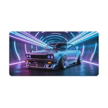 Imagem de HouLaiZhe JDM Retro RX3 Virtual Future Tunnel Gaming Mouse Pads JDM Car Desk Pads Grandes Mousepads para Teclado Desktop Tapete de Computador 30 x 60 cm