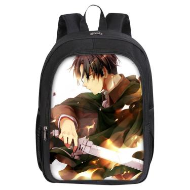 Imagem de Mochila Attack on Titans Levis Ackermans Cartoon Kids