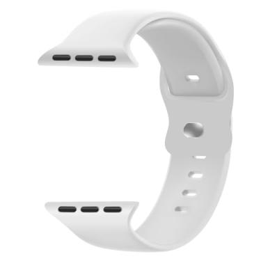 Imagem de Pulseiras esportivas compatíveis com Apple Watch séries SE 11, 10, 9, 8, 7, 6, 5, 4, 3, 2 e 1 de 38 mm, 40 mm, 40 mm, 41 mm, 42 mm, 45 mm, 49 mm e 46 mm, para homens e mulheres (branca, 49/46/45/44