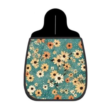 Imagem de Lixeira De Carro Organizador Margaridas Vintage Verde