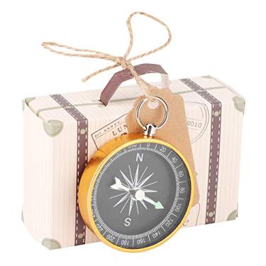 Imagem de GLOGLOW Caixa de Presente de Casamento de 20 Unidades Com Bússola e Etiquetas Kraft, Conjunto de Lembrancinhas de Viagem Elegantes para Categoria de Festival de Casamento, chá de bebê e Festas de