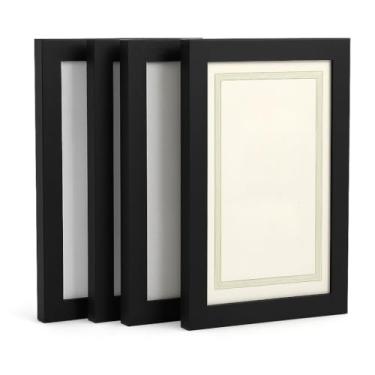 Imagem de Molduras Para Quadros Com Acetato e Fundo mdf,porta retrato,porta retrato parede (preto)