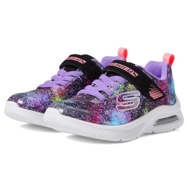 Imagem de Skechers Tênis feminino Microspec Max, Preto/Multi, 1 Little Kid
