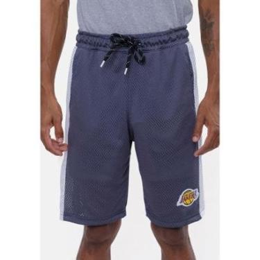 Imagem de Bermuda NBA Sintética Vinil Logo Los Angeles Lakers Masculino-Masculino