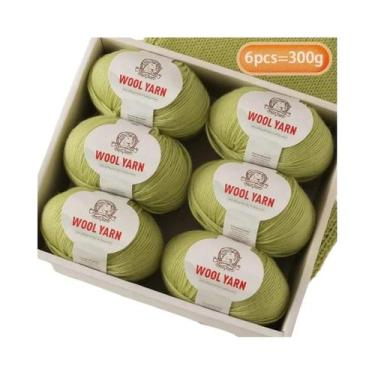 Imagem de Fio De Lã De Alpaca Médio-Fino 300g 90% Lã 10% Poliéster Para Tricô De