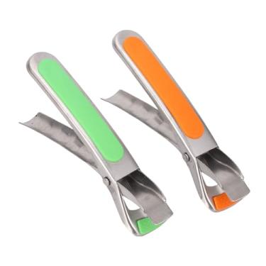 Imagem de Brrnoo Pinça de Placa Quente de 2 Pces, Suporte de Aço Inoxidável Bacia do Anti Escaldante Com Silicone Antiderrapante, para Pratos do Cookware Forno de Micro-ondas