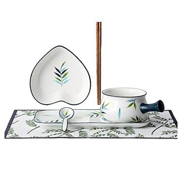 Imagem de Conjunto de pratos de café da manhã e utensílios de mesa pratos criativos cozinha doméstica (cor: G) (O)