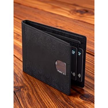 Imagem de Carteira fina com bloqueio de RFID, carteira de motorista e carteira de registro de couro para homens e mulheres