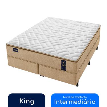 Imagem de Conjunto Box King Molas Ensacadas Americanflex Touch Amx 193x203x72cm