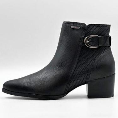 Imagem de Bota Bottero Cano Curto Salto Médio Feminina-Feminino