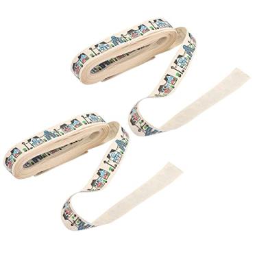 Imagem de Fita de tecido de algodão Fita de embrulho de presente Fita de embalagem DIY artesanato Scrapbooking Laços de cabelo casamento festa de aniversário decoração acessórios de roupas (Tipo 2)