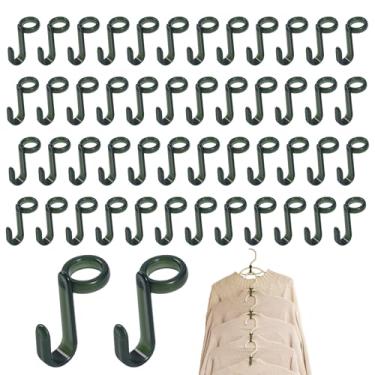 Imagem de Ganchos de conector de cabide de roupas – multifuncionais para economia de espaço | Ganchos para organização de armário, para moradores de apartamentos, dona de casa, mãe, faculdade, estudantes