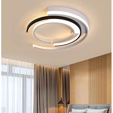 Imagem de Luminária de teto LED moderna e regulável, design criativo, lustre para sala de estar, sala de jantar, luminária de teto em acrílico, luminária pendente para sala de estar, iluminação de tet