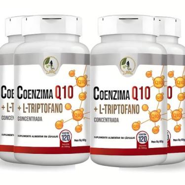 Imagem de KIT C/4 Un Coenzima Q10 Ubiquinona 100mg 120 Cápsulas Concentrada - Fi
