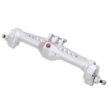 Imagem de Peças de carro RC compatíveis com Vanquish VS4-10 para Phoenix 1/10 RC Crawler Car Upgrade Parts Aluminum Front Rear Portal Axle Conjunto completo (prata, traseiro)