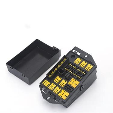 Imagem de Suporte de fusível de lâmina de caixa preta para relé de carro, caixa elétrica central automotiva, motor universal para Wuling 6400 6376