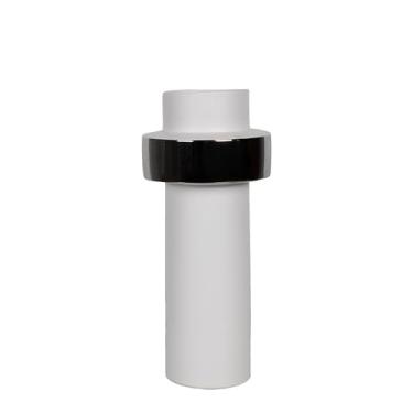 Imagem de Vaso de cerâmica simples, vaso de flores nórdico para casa, sala de estar, decoração de mesa, vasos de flores (A)