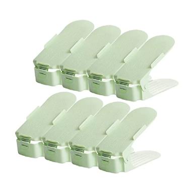 Imagem de HHHJQFAAT Empilhador de sapatos, sapateira de armazenamento de camada dupla suporte de sapato quarto economia de espaço dormitório doméstico artefato armazenamento sapato economia de espaço